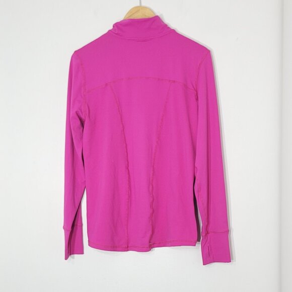 Surin Women Pink High Collar Full-Zip Lightweight Athletic Shirt Jacket Size XL - Picture 3 of 13